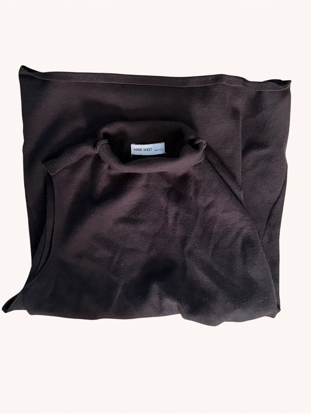 Nine West Black Knit Mock Neck Sweater